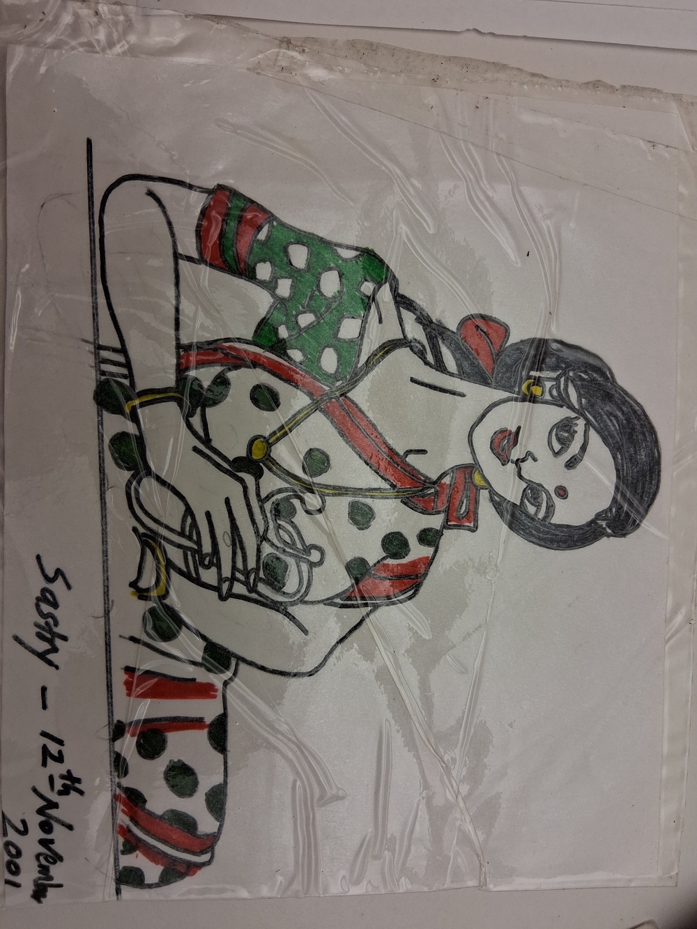 Colorful Drawing Of An Indian Lady Doctor